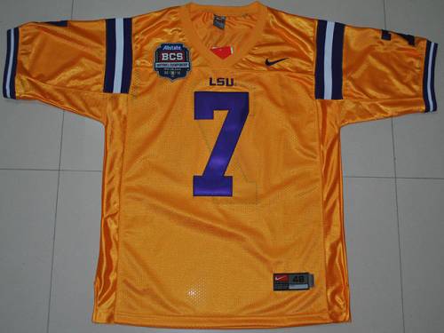 Tyrann Mathieu LSU Tigers gold jersey