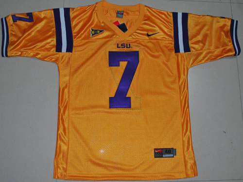 Tyrann Mathieu LSU Tigers gold jersey