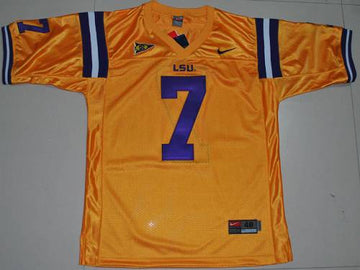 Tyrann Mathieu LSU Tigers gold jersey