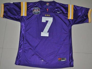 Tyrann Mathieu LSU Tigers purple jersey