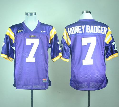 Tyrann Mathieu LSU Tigers purple jersey