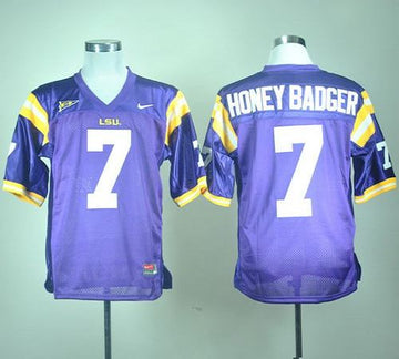 Tyrann Mathieu LSU Tigers purple jersey