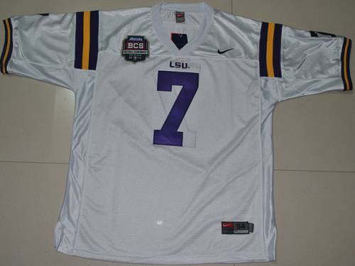 Tyrann Mathieu LSU Tigers white jersey