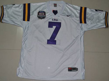 Tyrann Mathieu LSU Tigers white jersey