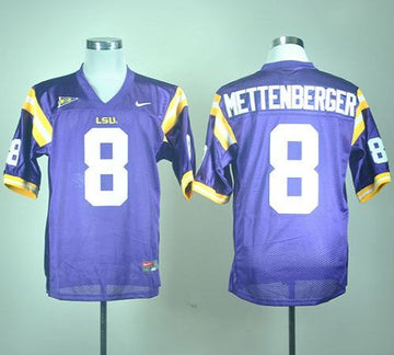 Zach Mettenberger LSU Tigers purple jersey