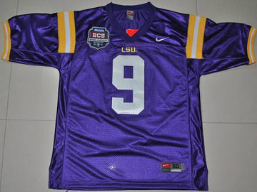 Jordan Jefferson LSU Tigers purple jersey