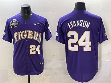 Anthony Eyanson LSU Tigers purple jersey