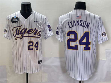 Anthony Eyanson LSU Tigers white jersey