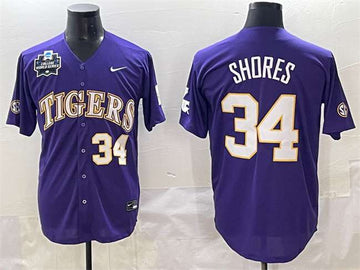 Chase Shores LSU Tigers purple jersey