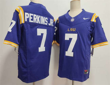 Harold Perkins Jr LSU Tigers purple FUSE jersey