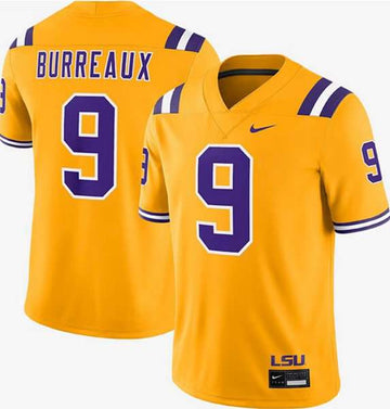 Joe Burrow LSU Tigers gold Limited jersey