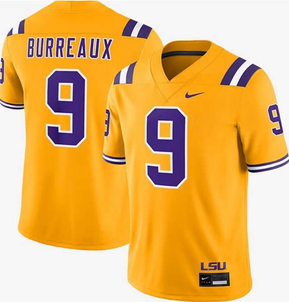 Joe Burrow LSU Tigers gold Limited jersey