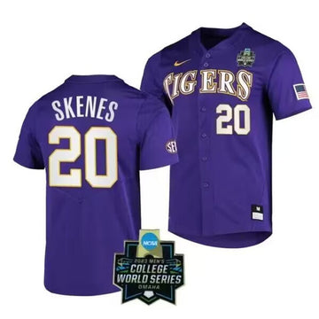 Custom LSU Tigers purple jersey