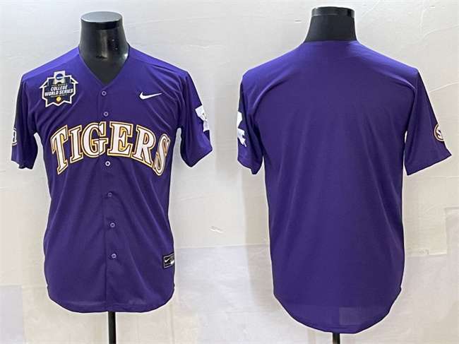 Custom LSU Tigers purple jersey