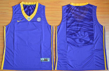 Custom LSU Tigers purple jersey