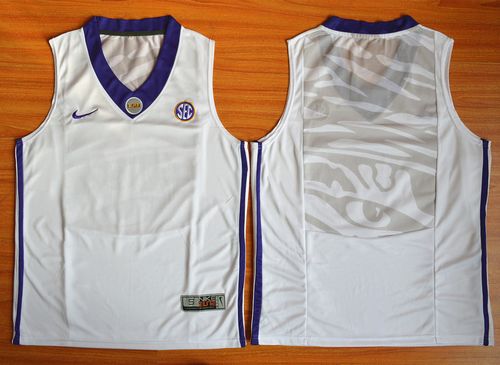 Custom LSU Tigers white jersey