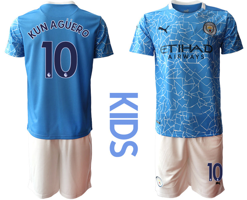 Kun Aguero Manchester City Home jersey