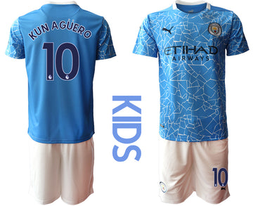 Kun Aguero Manchester City Home jersey