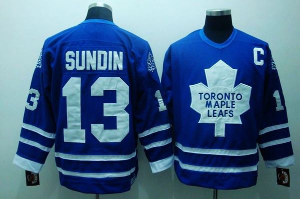 Mats Sundin Toronto Maple Leafs blue Throwback jersey