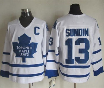 Mats Sundin Toronto Maple Leafs white Throwback jersey