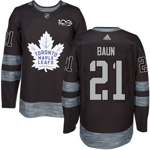 Bobby Baun Toronto Maple Leafs black jersey