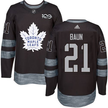 Bobby Baun Toronto Maple Leafs black jersey