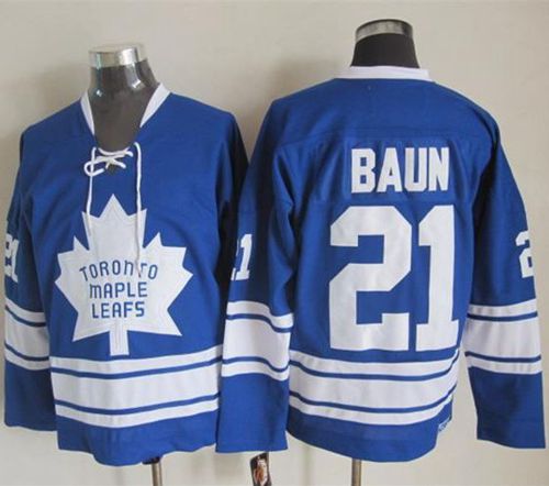 Bobby Baun Toronto Maple Leafs blue Throwback jersey