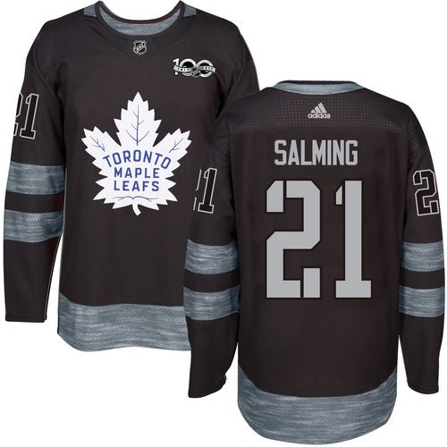 Borje Salming Toronto Maple Leafs black jersey