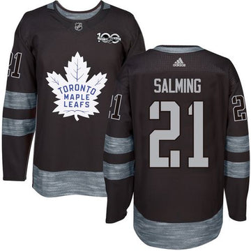 Borje Salming Toronto Maple Leafs black jersey