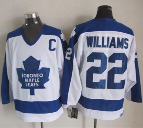 Tiger Williams Toronto Maple Leafs white-blue Throwback jersey
