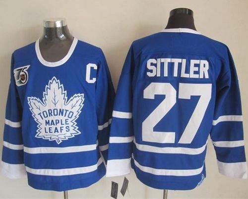 Darryl Sittler Toronto Maple Leafs blue Throwback jersey