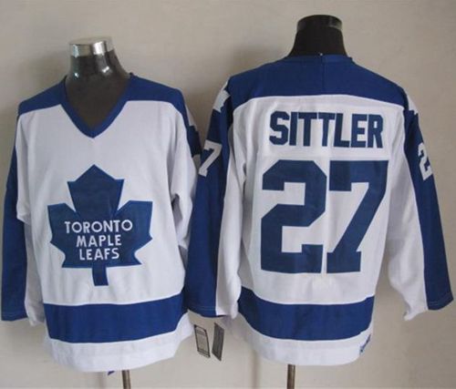 Darryl Sittler Toronto Maple Leafs white-blue Throwback jersey