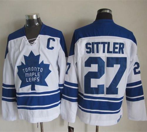 Darryl Sittler Toronto Maple Leafs white Throwback jersey