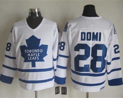Tie Domi Toronto Maple Leafs white Throwback jersey