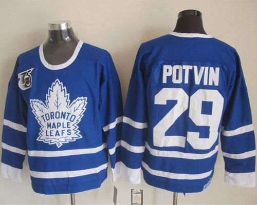 Felix Potvin Toronto Maple Leafs blue Throwback jersey