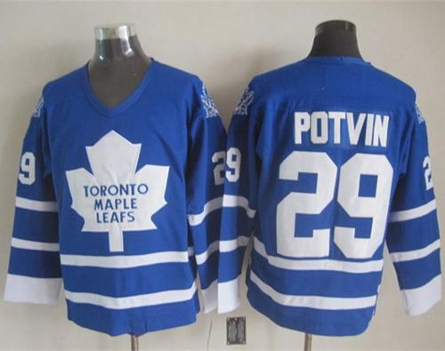 Felix Potvin Toronto Maple Leafs blue Throwback jersey