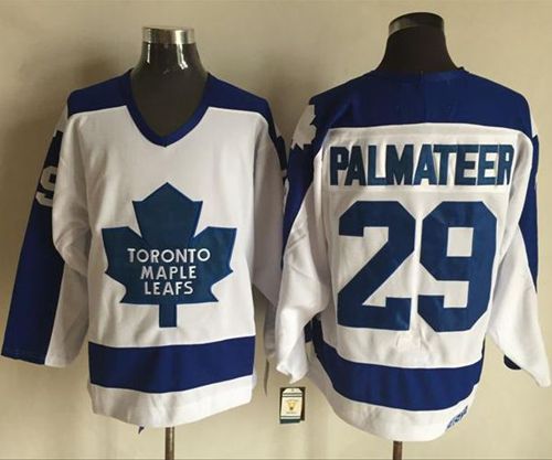 Mike Palmateer Toronto Maple Leafs white-blue Throwback jersey
