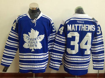Auston Matthews Toronto Maple Leafs blue Winter Classic jersey