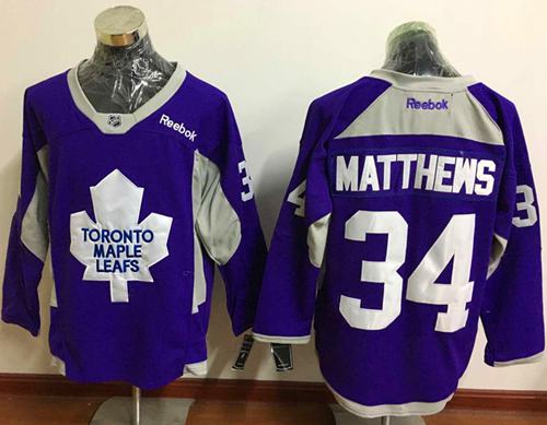 Auston Matthews Toronto Maple Leafs purple jersey