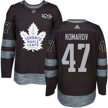 Leo Komarov Toronto Maple Leafs black jersey