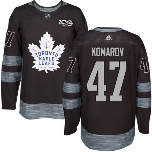 Leo Komarov Toronto Maple Leafs black jersey