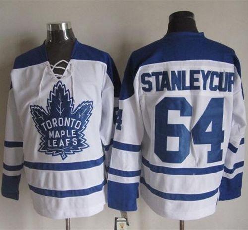 Stanley Cup Toronto Maple Leafs white Throwback jersey