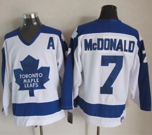 Lanny McDonald Toronto Maple Leafs white-blue Throwback jersey