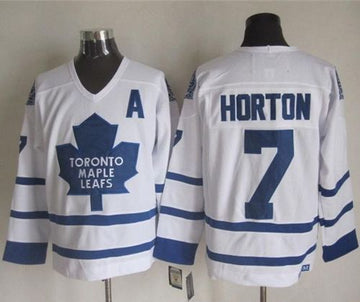Tim Horton Toronto Maple Leafs white Throwback jersey