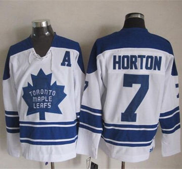 Tim Horton Toronto Maple Leafs white Throwback jersey