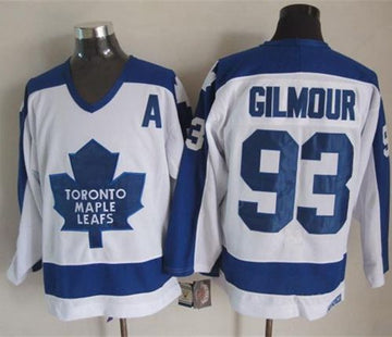 Doug Gilmour Toronto Maple Leafs white-blue Throwback jersey