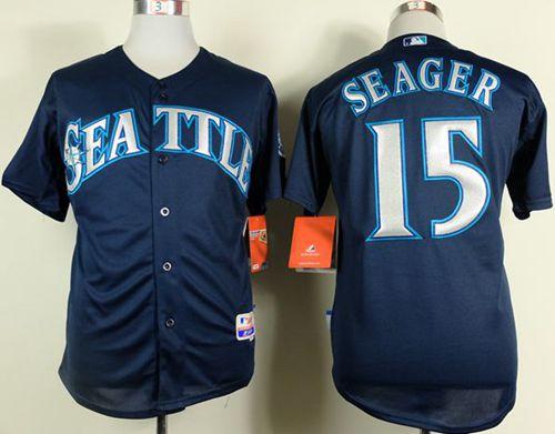 Kyle Seager Seattle Mariners navy jersey