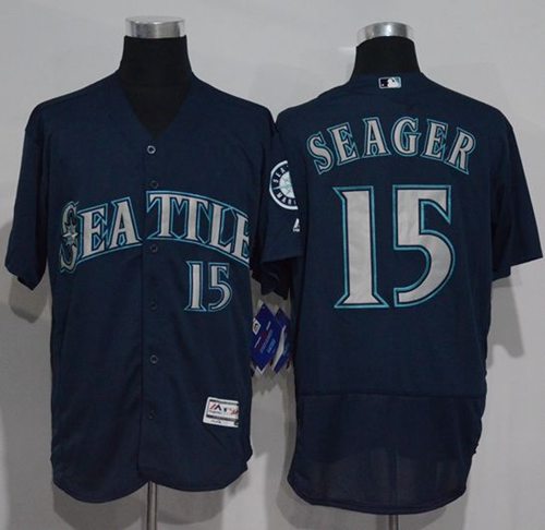 Kyle Seager Seattle Mariners navy Authentic jersey