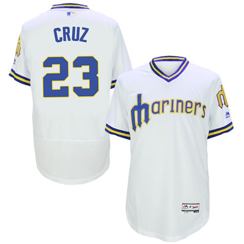 Nelson Cruz Seattle Mariners white Authentic jersey