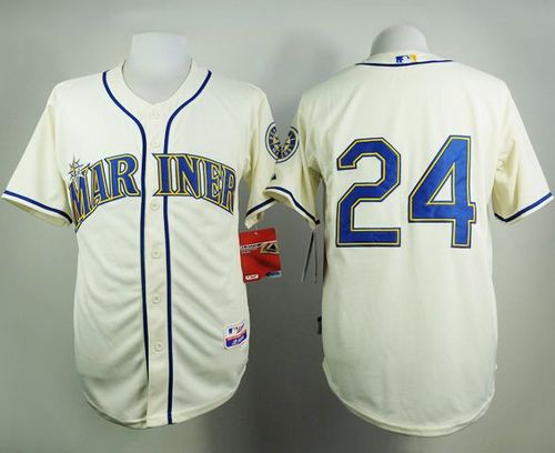 Ken Griffey Seattle Mariners cream Alternate jersey